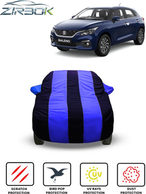 ZIRBOK Car Cover For Maruti Suzuki Baleno (With Mirror Pockets)(Blue)