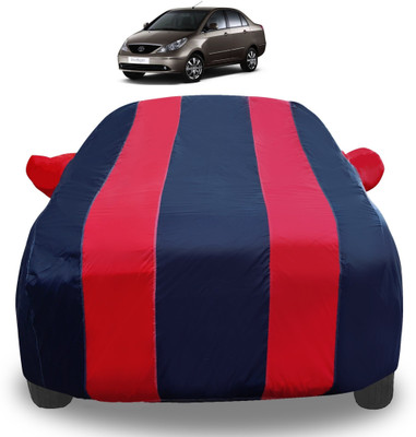 Auto Hub Car Cover For Tata Indigo CS (With Mirror Pockets)(Red)