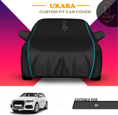 Ukara Car Cover For Audi Q3 (With Mirror Pockets)(Black)