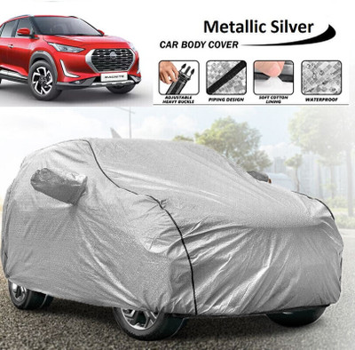 Telescope Car Cover For Nissan Magnite, Magnite, Magnite (With Mirror Pockets)(Silver, For 2020, 2021, 2022, 2023, 2019 Models)