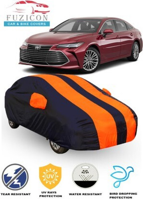 FUZICON Car Cover For Toyota Avalon (With Mirror Pockets)(Orange, Blue)