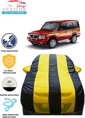 FUZICON Car Cover For Tata Sumo(Yellow, Blue)