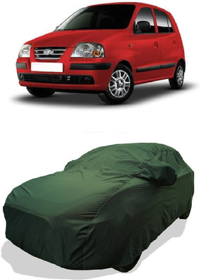 Coxtor Car Cover For Hyundai Santro Xing GL (With Mirror Pockets)(Green)