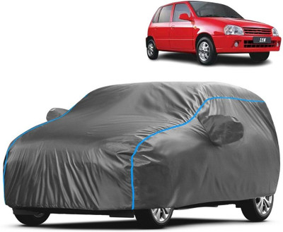 FAUXFUR Car Cover For Maruti Suzuki Zen 1.0i (With Mirror Pockets)(Grey)