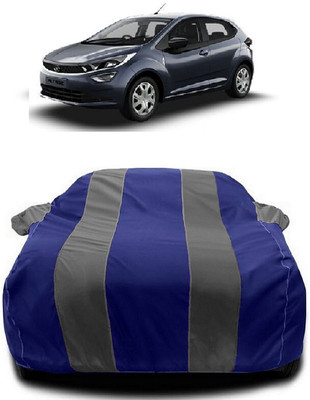 Autoprime Car Cover For Tata Altroz XT Petrol (With Mirror Pockets)(Grey, Blue)