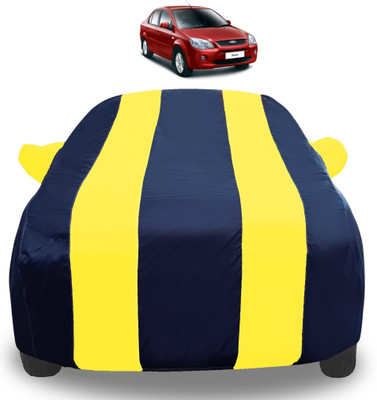 Auto Hub Car Cover For Ford Ikon (With Mirror Pockets)(Yellow)
