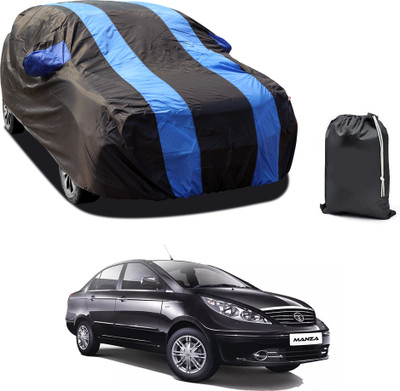 PAGORA Car Cover For Tata Manza (With Mirror Pockets)(Blue)