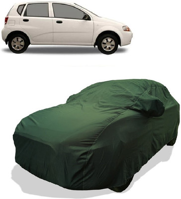 Coxtor Car Cover For Chevrolet Aveo Uva 1.2 LS (With Mirror Pockets)(Gold)