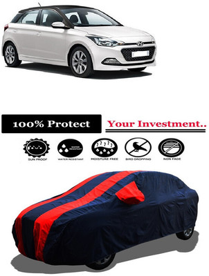 Amexride Car Cover For Hyundai Elite i20 Sportz Plus Dual Tone Petrol (With Mirror Pockets)(Red)