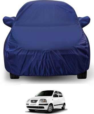 Auto Hub Car Cover For Hyundai Santro Xing (With Mirror Pockets)(Blue)