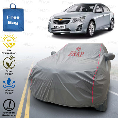 Frap Car Cover For Chevrolet Cruze (With Mirror Pockets)(Grey, Red)