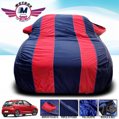 MoTRoX Car Cover For Renault Kwid (With Mirror Pockets)(Red, Blue)