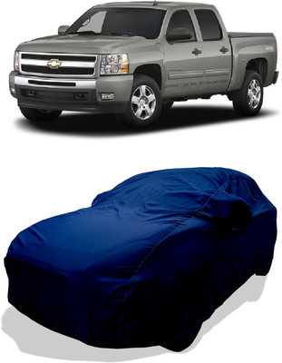 Coxtor Car Cover For Chevrolet Silverado 5.7L (With Mirror Pockets)(Blue)