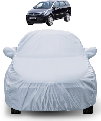 Auto Hub Car Cover For Tata Aria (With Mirror Pockets)(Silver)