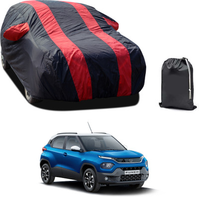 PAGORA Car Cover For Tata Punch (With Mirror Pockets)(Red, For 2021, 2022, 2023, 2024 Models)