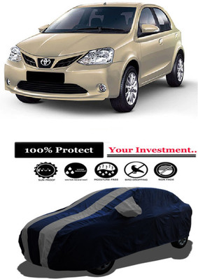Amexride Car Cover For Toyota Etios Liva VD Limited Edition (With Mirror Pockets)(Grey)