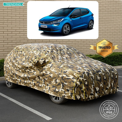 PAGORA Car Cover For Tata Altroz XT Petrol (With Mirror Pockets)(Yellow, Multicolor)