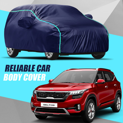 R Rayvin Star Car Cover For Kia SELTOS (With Mirror Pockets)(Multicolor)