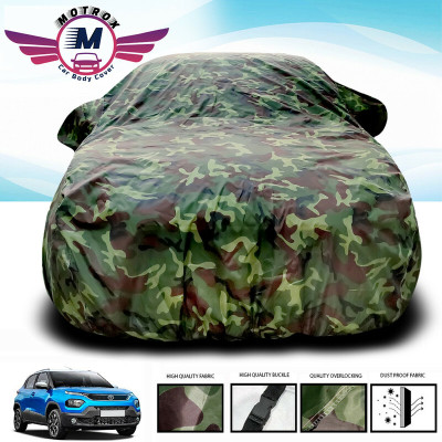MoTRoX Car Cover For Tata Punch (Without Mirror Pockets)(Green)