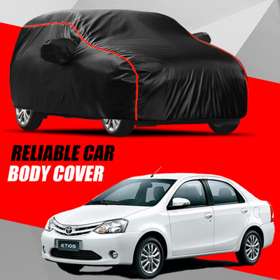 KULTEX Car Cover For Toyota Etios (With Mirror Pockets)(Multicolor)