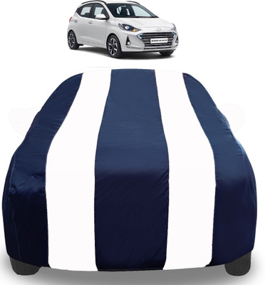 Auto Hub Car Cover For Hyundai Grand i10 Nios (With Mirror Pockets)(White)