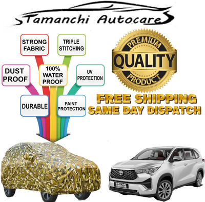 Tamanchi Autocare Car Cover For Toyota Innova Hycross (With Mirror Pockets)(Multicolor)