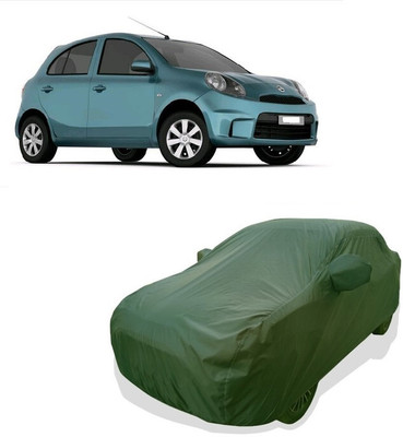 Tricway Car Cover For Nissan Micra Active XV Petrol (With Mirror Pockets)(Green)