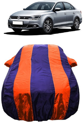 Wegather Car Cover For Volkswagen Jetta 2.0L TDI Highline (With Mirror Pockets)(Orange)