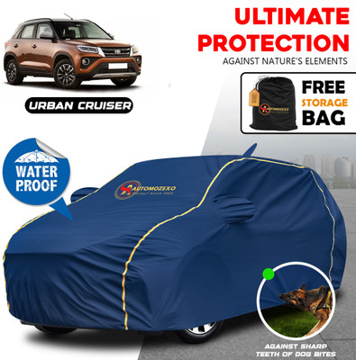 AUTOMOZEXO Car Cover For Toyota Urban Cruiser (With Mirror Pockets)(Blue)