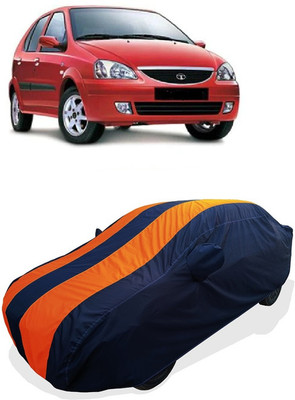 Coxtor Car Cover For Tata Indica Xeta (With Mirror Pockets)(Orange)