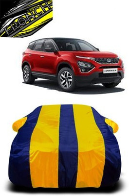 FRONCH Car Cover For Tata Harrier (With Mirror Pockets)(Yellow, Blue)