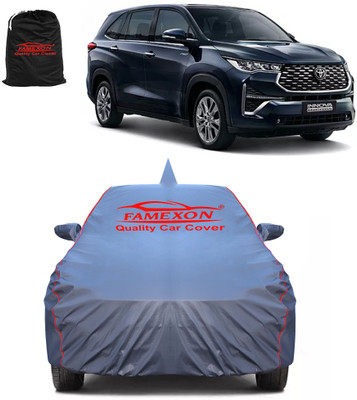 FAMEXON Car Cover For Toyota Innova (With Mirror Pockets)(Grey)