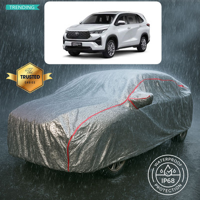 GOSHIV-car and bike accessories Car Cover For Toyota Innova 2.0L (With Mirror Pockets)(Silver)