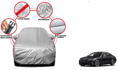 Auto Oprema Car Cover For Mercedes Benz S-Class (With Mirror Pockets)(Silver)