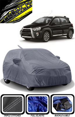 FRONCH Car Cover For Toyota Etios Cross, Etios Cross 1.4L VD Diesel (With Mirror Pockets)(Grey)