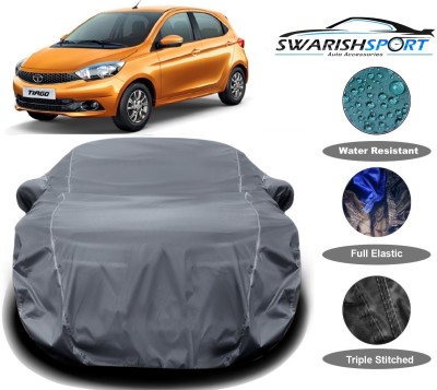 Swarish Car Cover For Tata Tiago (With Mirror Pockets)(Grey)