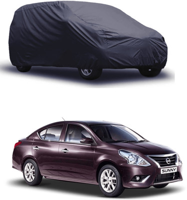 ROYAL AUTO MART Car Cover For Nissan Sunny (Without Mirror Pockets)(Grey)