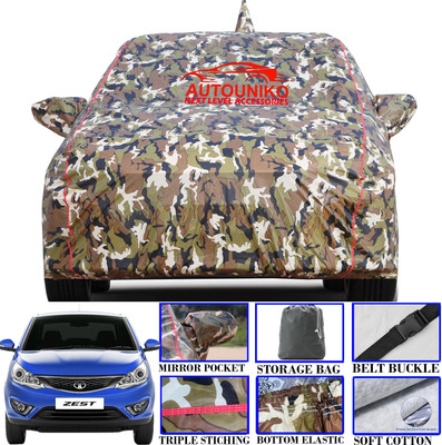 autouniko Car Cover For Tata Zest (With Mirror Pockets)(Multicolor)