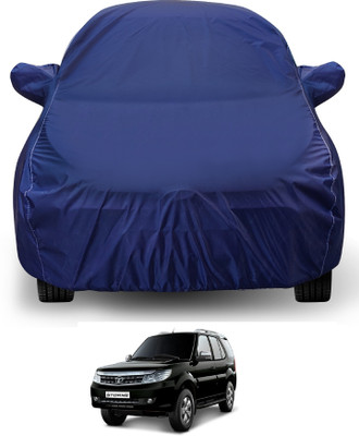 Auto Hub Car Cover For Tata Safari Storme (With Mirror Pockets)(Blue)