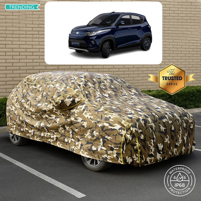 PAGORA Car Cover For Mahindra eKUV100 (With Mirror Pockets)(Yellow, Multicolor)