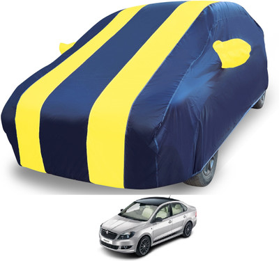 MOCKHE Car Cover For Skoda Rapid (With Mirror Pockets)(White)