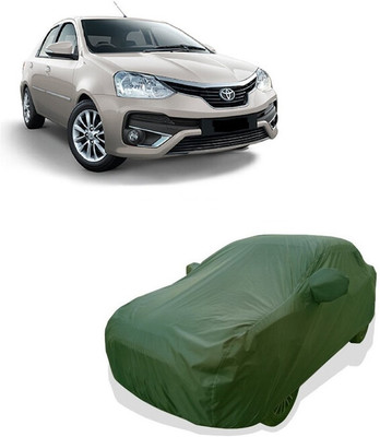 Tricway Car Cover For Toyota Platinum Etios 1.5 G Petrol (With Mirror Pockets)(Green)