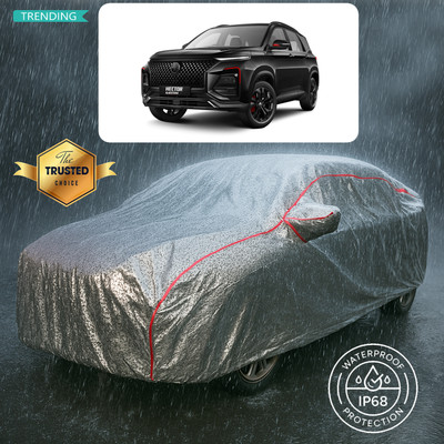 CODOKI Car Cover For MG Hector Plus (With Mirror Pockets)(Silver)