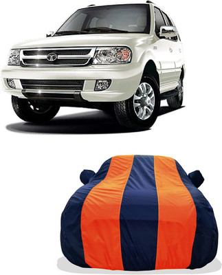 Tricway Car Cover For Tata Safari VTT LX (With Mirror Pockets)(Orange)
