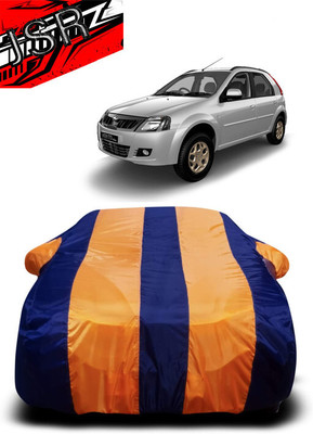 J S R Car Cover For Mahindra Verito Vibe (With Mirror Pockets)(Orange, Blue)
