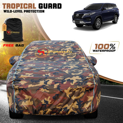 AUTOMOZEXO Car Cover For Toyota Fortuner (With Mirror Pockets)(Multicolor)