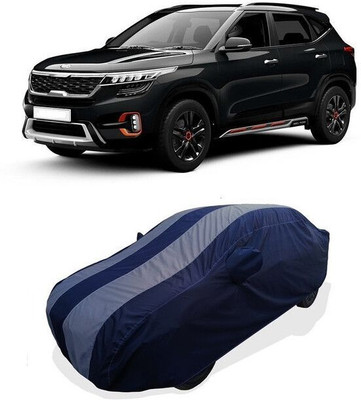 QLAX Car Cover For Maruti Seltos HTX 1.5 (With Mirror Pockets)(Grey)