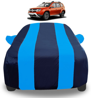 Auto Hub Car Cover For Renault Duster (With Mirror Pockets)(Blue)