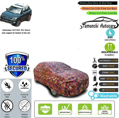 Tamanchi Autocare Car Cover For Mahindra XUV300 W6 Petrol(Multicolor)