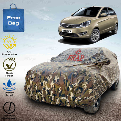 Frap Car Cover For Tata Bolt, Bolt Quadrajet XE, Bolt Revotron XE (With Mirror Pockets)(Multicolor)